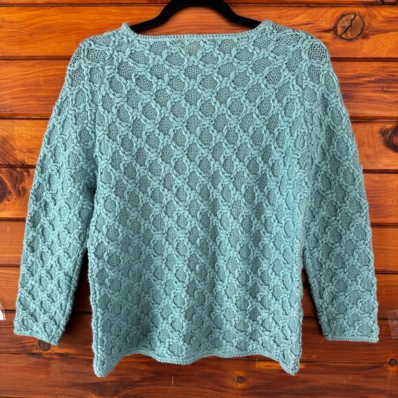 VINTAGE | PENDLETON Diamond Stitch Wool Sweater Size 40 - Picture 2 of 6